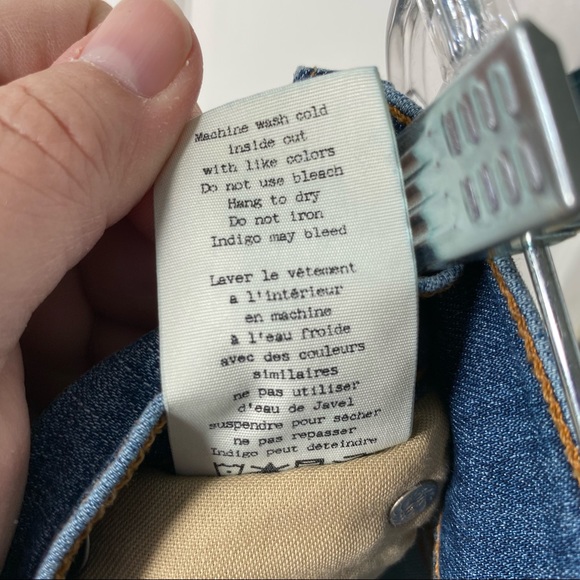 Rag & Bone Ankle Skinny Jeans Raw Ankle Hem Medium Wash Cln Lly Dale Size 25 - Picture 11 of 12